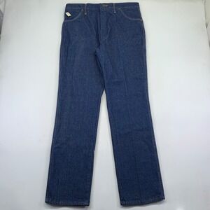 Vintage 70s Rustler 87621 Jeans Mens 36 Blue Denim Talon Zipper Straight Leg